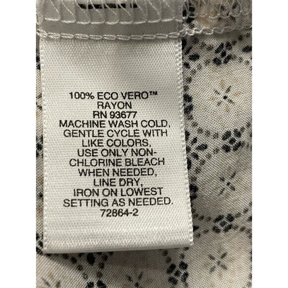 Liz Claiborne Woman patterned long sleeve blouse 3X - Picture 5 of 8